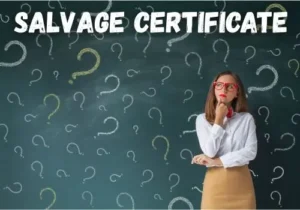 vender carro con salvage certificate