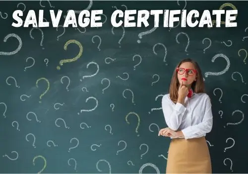 vender carro con salvage certificate